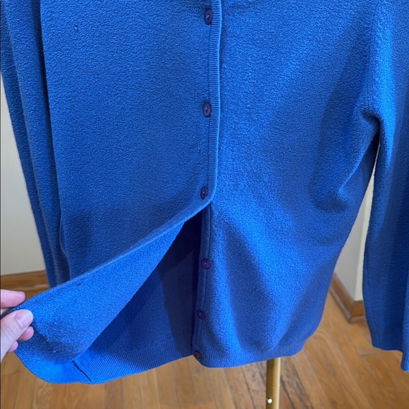 Express Vibrant Blue Knit Cardigan - Picture 4 of 5